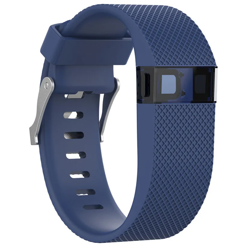Сменный силиконовый ремешок, резиновый ремешок, браслет для Fitbit Charge HR, Прямая поставка 0608 - Цвет: Синий