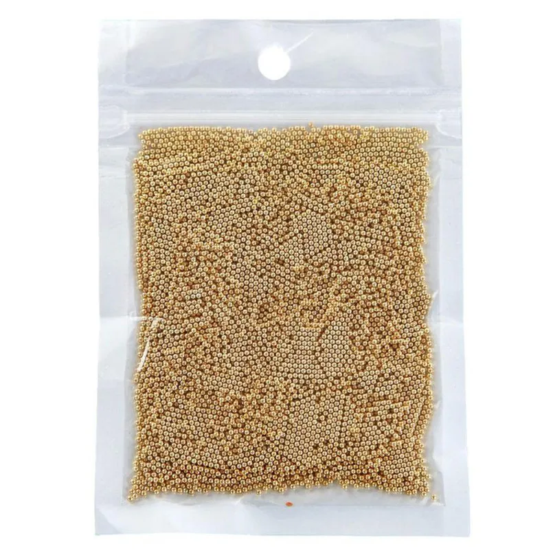 

2017 NEW 1PC 50g Gold Silver Caviar Micro Beads Fish Egg Manicure Ball 3D Nail Art DIY AccessoriesX7315Down