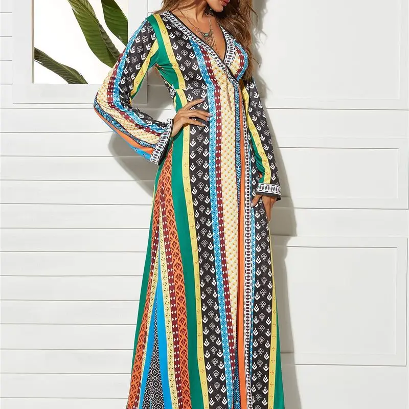 Саида De Praia Feminino 2019 женские платья Модный богемный шик костюм накидка Восточный