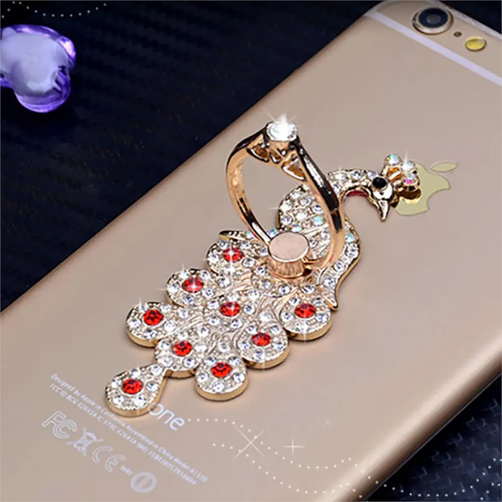 Fashion Diamond Peacock Holder for Mobile Phones and Tablets Luxury