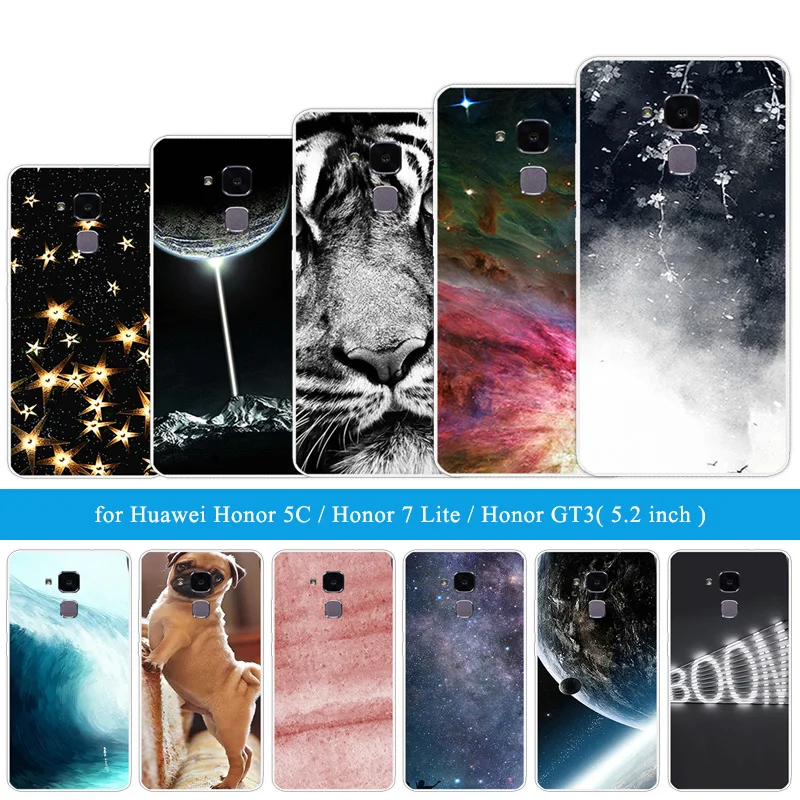 5 2 дюймовый силиконовый чехол для Huawei Honor 5C/7 Lite/GT3 прозрачный из ТПУ 5C чехлы