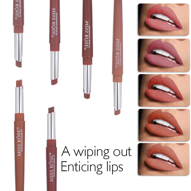 

Pencils Waterproof Lip Pencil Long Lasting Pigments Nude Color Lipliner Pen MakeUp Lip Pencil Sexy Red Lip TSLM1