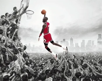

Sale New Paintings Cuadros Decor Sports Basketball Ball Michael Jordan Poster Home Decoration Canvas Print Picture