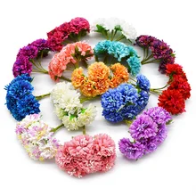 12 шт. шелк Dendranthema искусственный цветок для свадебной вечеринки украшения для дома рукодельные хризантемы флористы искусственный цветок