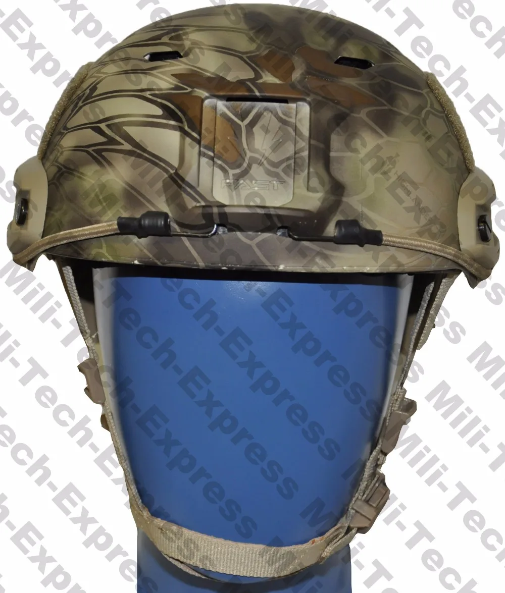 

MILITECH FAST KRYPTEK BJ High Cut Style Vented Airsoft Tactical Helmet Ops Core Style Base Jump Training Helmet Air Soft Helmet