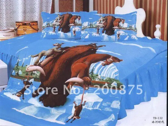 Free Shipping 3pcs Kid Bedding Set 100 Cotton Ice Age Bed Free Shipping 3pcs Kid Bedding Set 100 Cotton Ice Age Bed