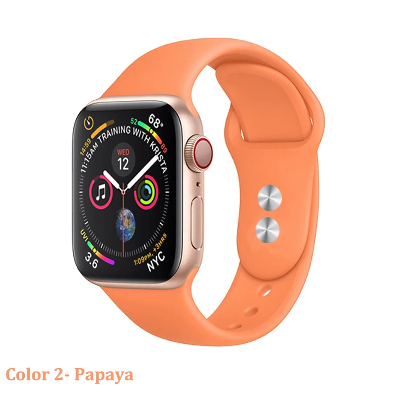 strap for apple watch band 4 3 correa iwatch band 42mm/38mm 44mm/40mm 2 sport silicone bracelet pulseira apple watch accessories