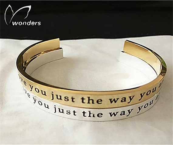 Romantic Custom Engraved Words Banglecelet For Women Personalized Love Expression En Ement Anniversary Gifts Jewelry Romantic Custom Engraved Words Banglecelet For Women Personalized Love Expression En Ement Anniversary Gifts Jewelry