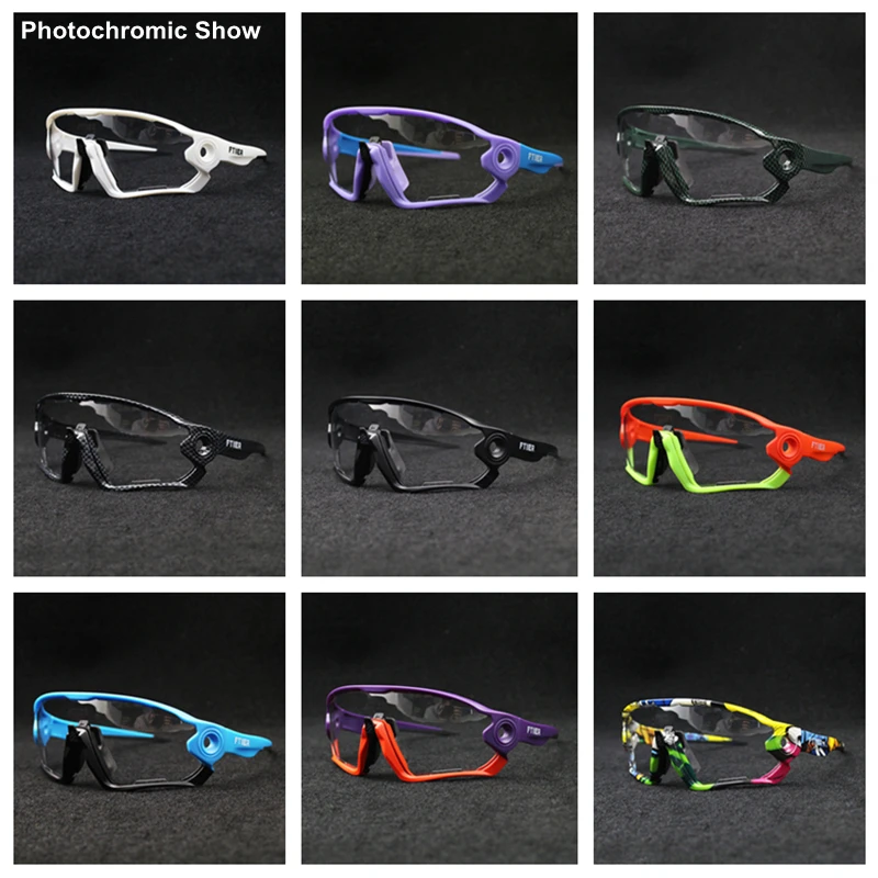 5 линз, черные, синие, красные фотохромные солнцезащитные очки для спорта, велоспорта, путешествий, очки для велосипеда, очки для горного велосипеда, солнцезащитные очки