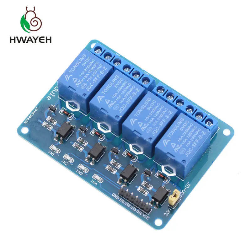 

5V 4-Channel Relay Module Shield for Arduino ARM PIC AVR DSP Electronic 5V 4 Channel Relay.4 road 5V Relay Module