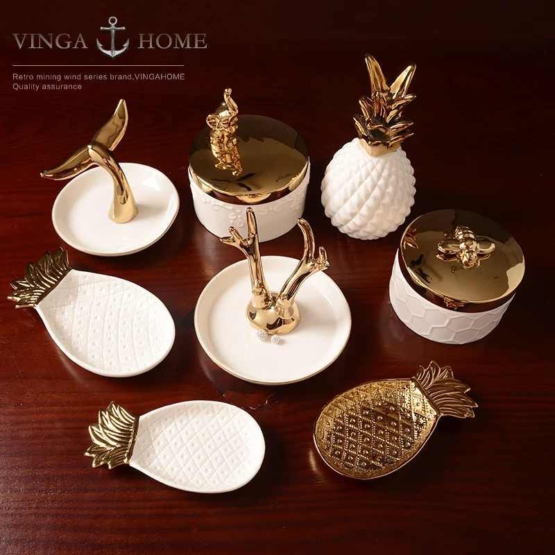 Modern minimalist nordic ceramic jewelry jewelry necklace jewelry tray