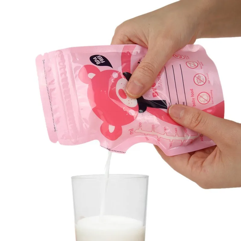 

30 Pcs/pack Baby Food Storage Breast Feeding Freezer Storage Container Bags 250ml BPA Free Solid Feeding Bags