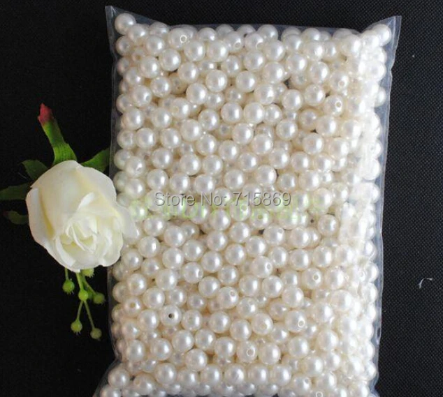 

Free Shipping 600pcs 12mm Cream White Glass Pearls High Quality Glass Pearls Beads