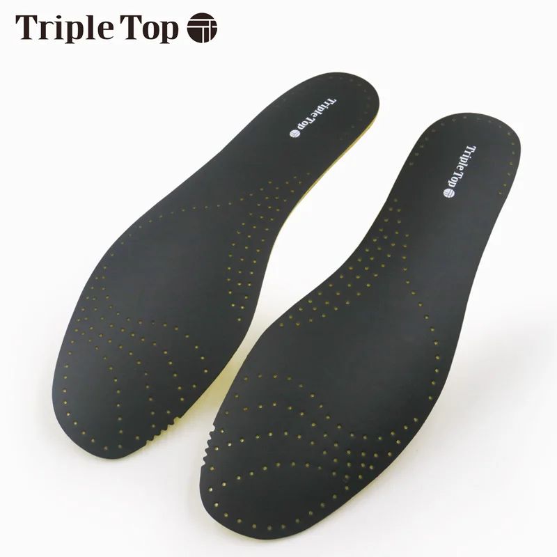 

TripleTop leather insole Shock-Absorbant Health Care Light weight Unisex Leather for insole shoe pad