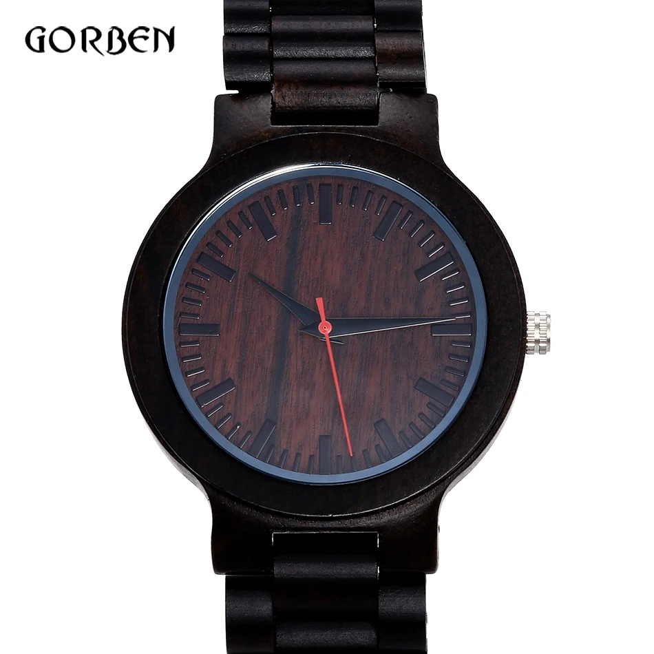 

2018 Natural Bamboo Wood Watches men luxury sport quartz wrist Wooden Watch Mens Simple Creative Sport clock Relogio Masculino