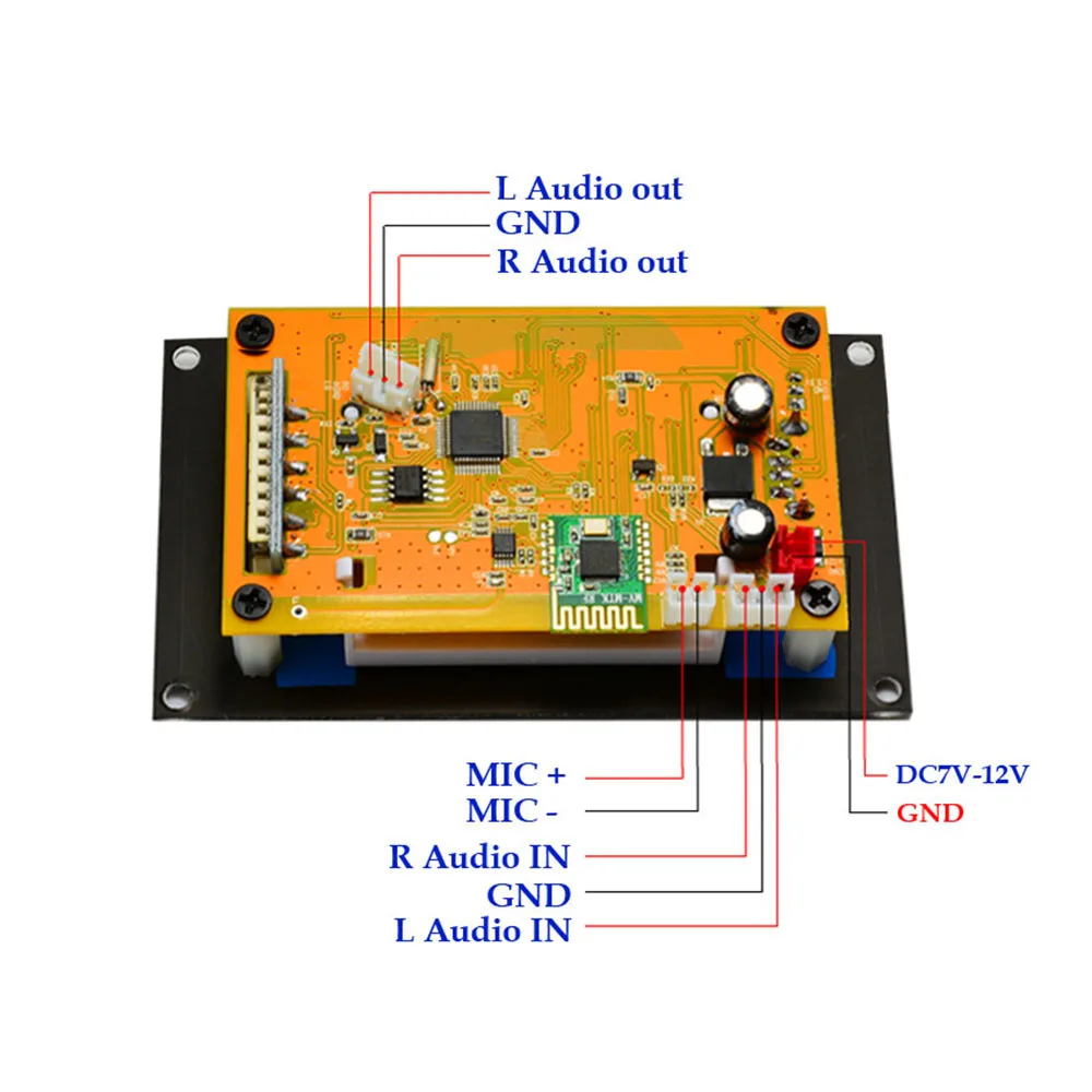 Bluetooth Сенсорный светодиодный MP3 декодирующая плата модуль w/SD слот для карт/USB/FM/пульт дистанционного управления 12 В HIFI MP3/WMA аудио Плата цифровой SD/MMC