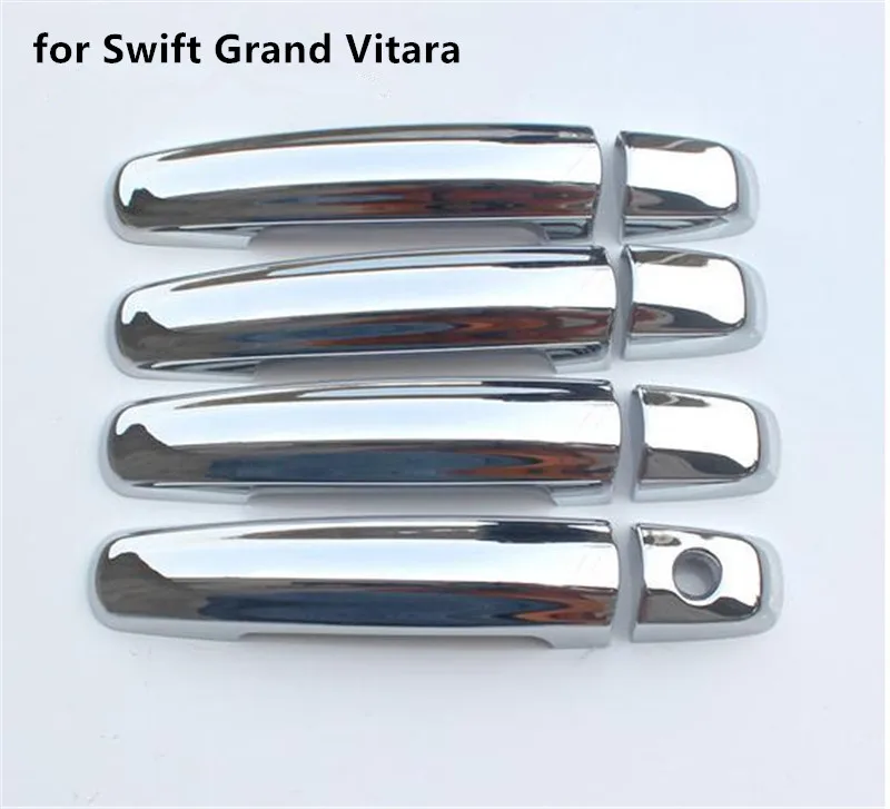 

New Chrome Car Door Handle Cover Trim Sticker For Suzuki Swift 2005-2010 Grand Vitara 2005 2006 2007 2008 2009 2010 2011 2012