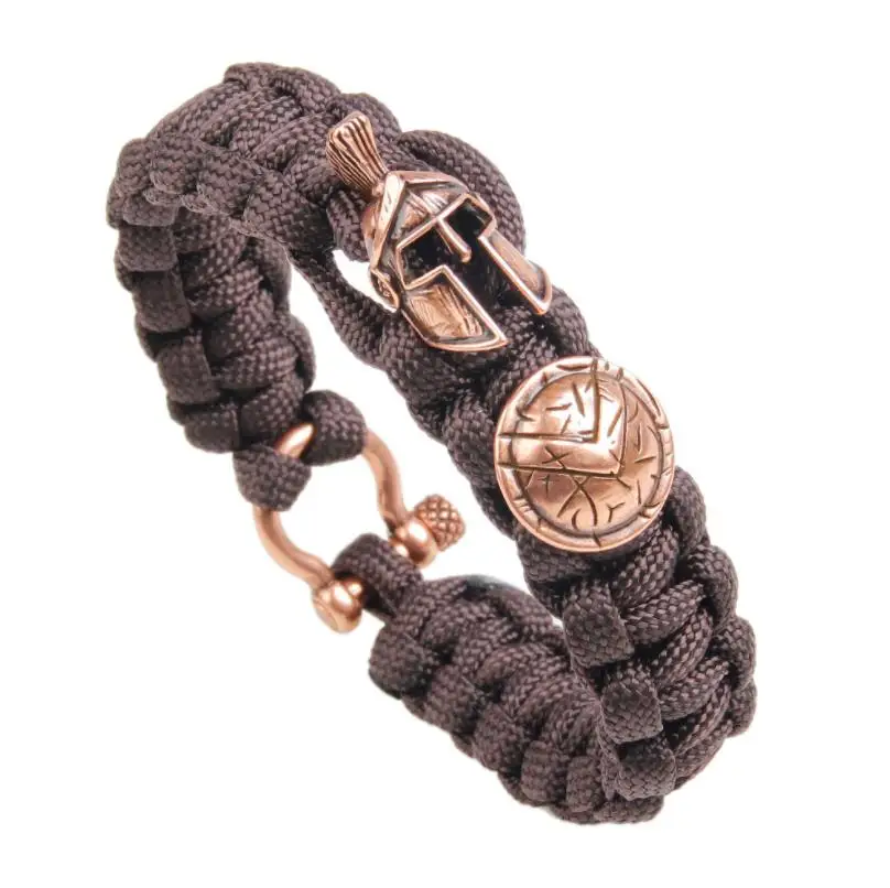 

Ourania Outdoor camping Paracord men's bracelet fashion simple rope bracelet men's hand-woven jewelry gift