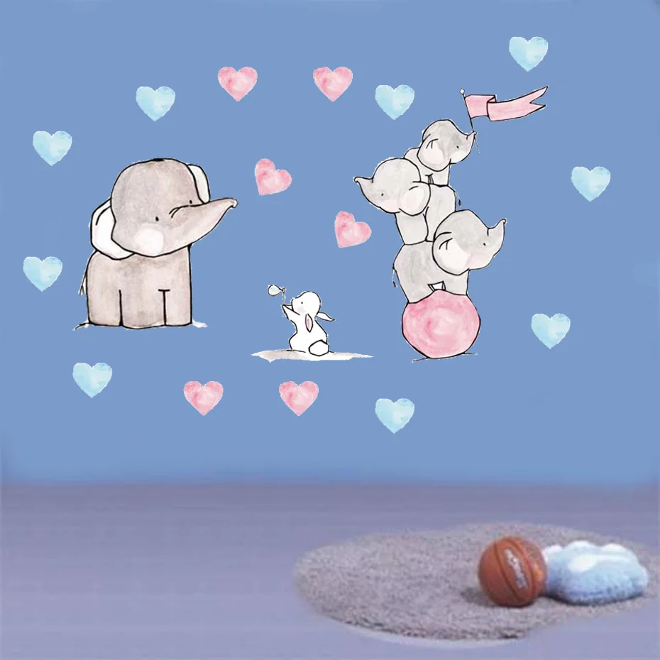 cartoon animal rabbit elephant colorful (3)