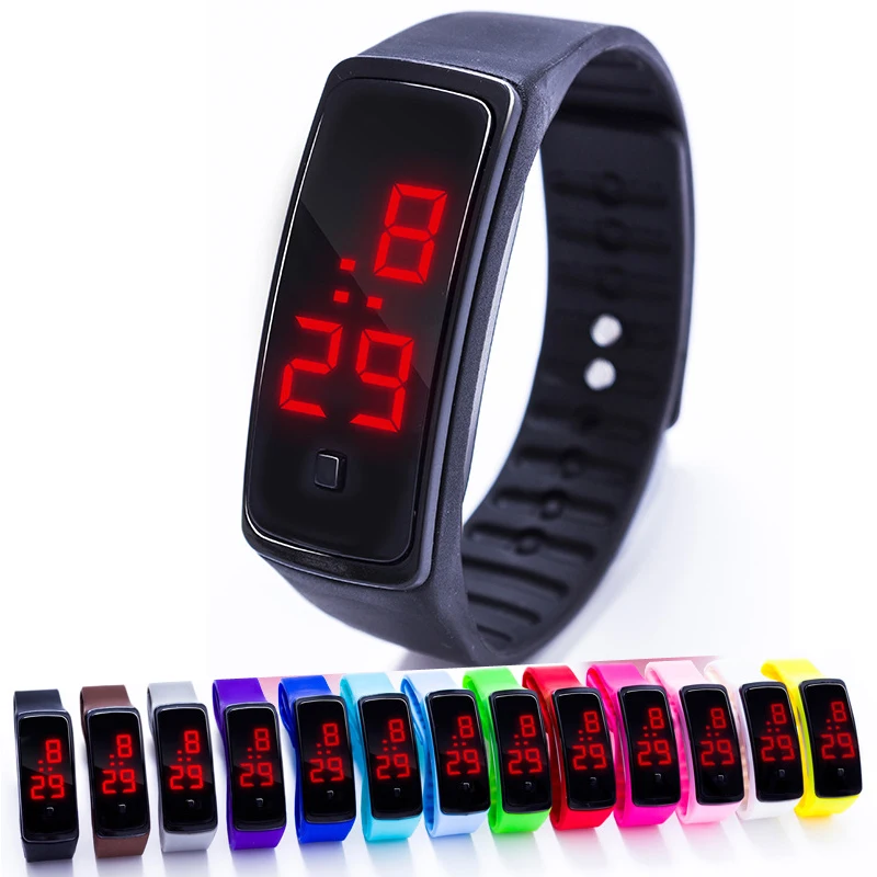

Watch Children Boys Girls Watch Kids Led Sports Watches Watches Timekeeper Electronic Wristwatch Wristwatch Silicone Student Sch
