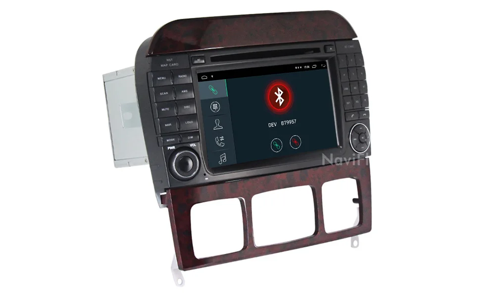 Cheap Navifly! Android 9.1 Car dvd radio audio Player For Mercedes Benz S Class S280 S320 S350 S400 S500 W220 W215 GPS Navi WIFI RDS 19