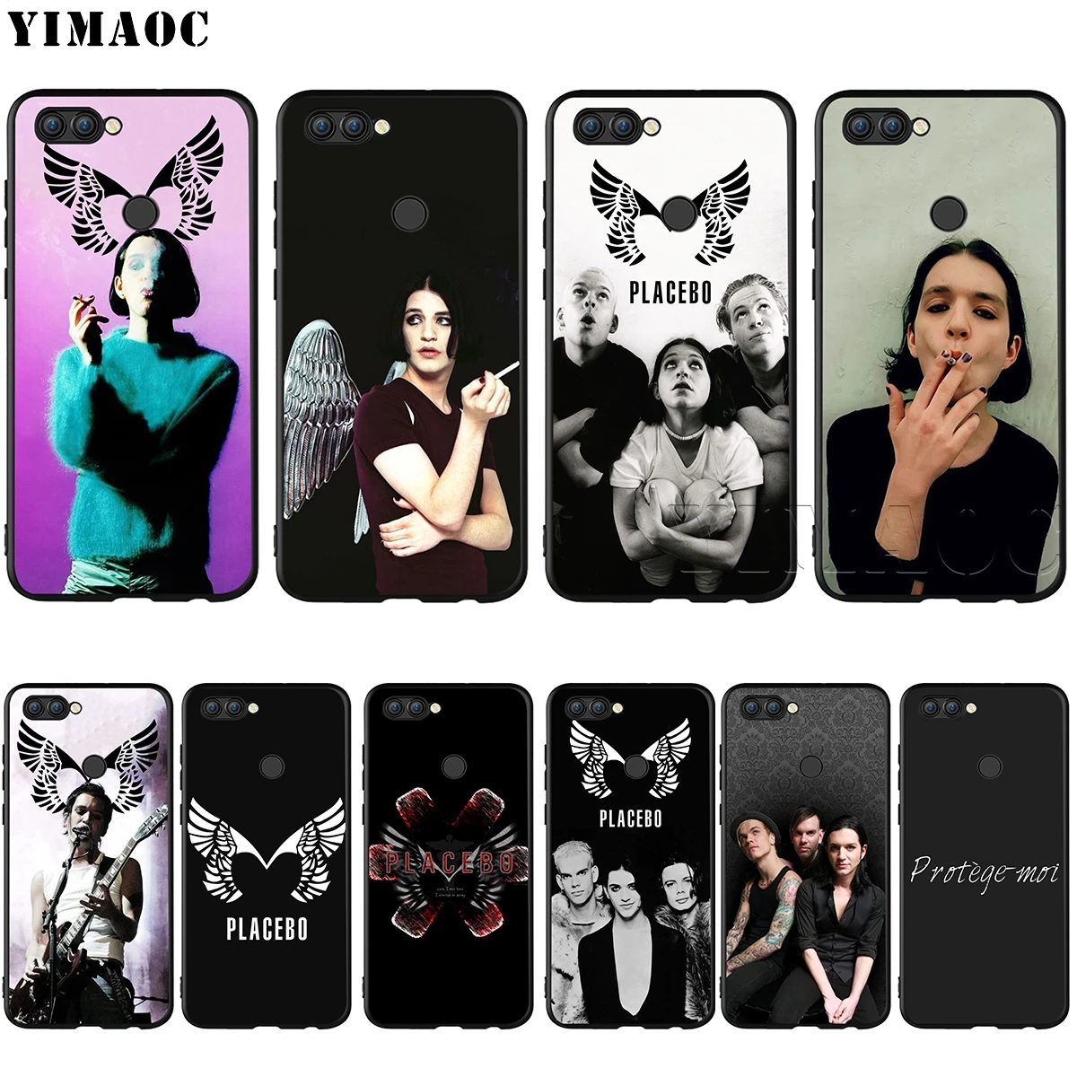 

YIMAOC Placebo Brian Molko Case for Huawei Mate 30 20 Honor Y7 7a 7c 8c 8x 9 10 Nova 3i 3 Lite Pro Y6 2018 P30 P smart