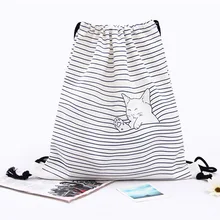 Новая Художественная тканевая посылка двойного назначения для путешествий, двойная Наплечная посылка, Студенческая креативная сумка с принтом