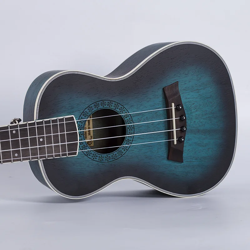 

Concert Tenor Ukulele 23 26 Inch Hawaiian Mini Guitar Acoustic Electric 4 Strings Ukelele Guitarra Mahogany Blue Musical Uke
