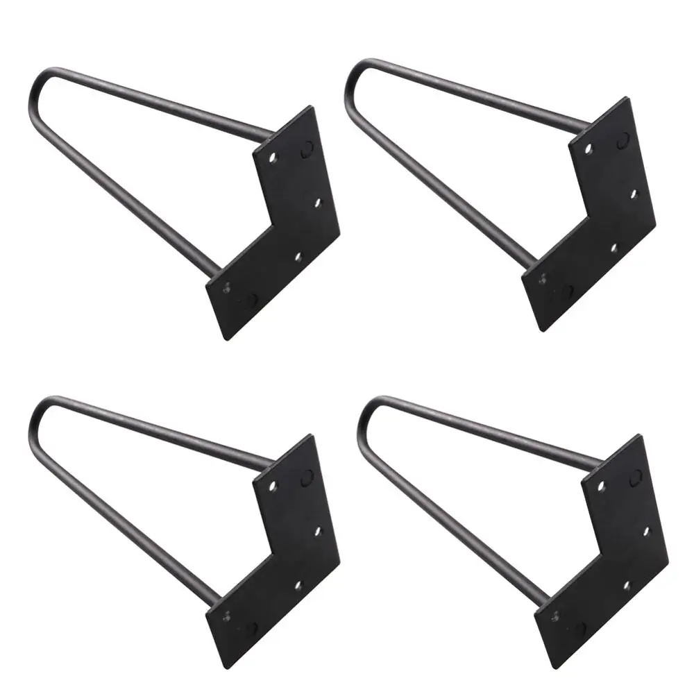 4 Pcs European and American Style Black Iron Table Leg Bracket Coffee Table Desk Furniture Legs 4 Pcs European and American Style Black Iron Table Leg Bracket Coffee Table Desk Furniture Legs