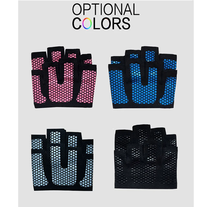 Weight Lifting Gloves Body Building Anti-slip 4Fingers Breathable Gloves Heavyweight Sport Exercise Fitness Gloves For Men Women