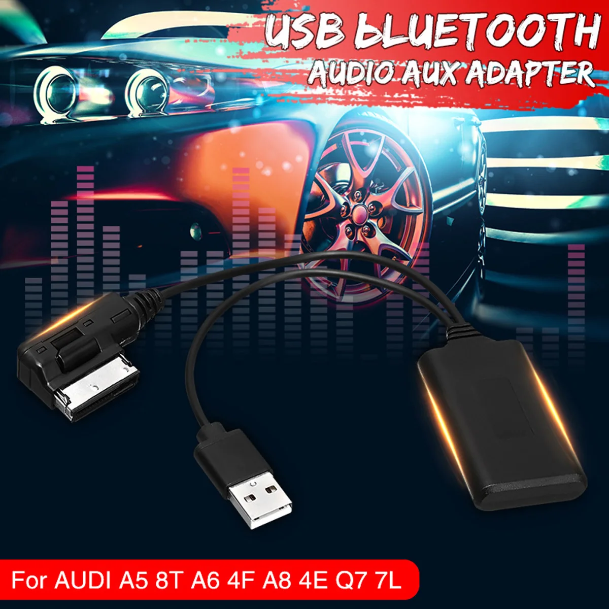 Мини беспроводной bluetooth USB AUX в адаптер кабель Музыка Аудио приемник адаптер для AUDI A5 8T A6 4F A8 4E Q7 7L Для AMI MMI 2G