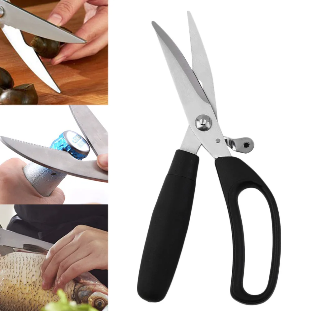 2017 tainless Steel Multifunction Kitchen Shears Professional Heavy