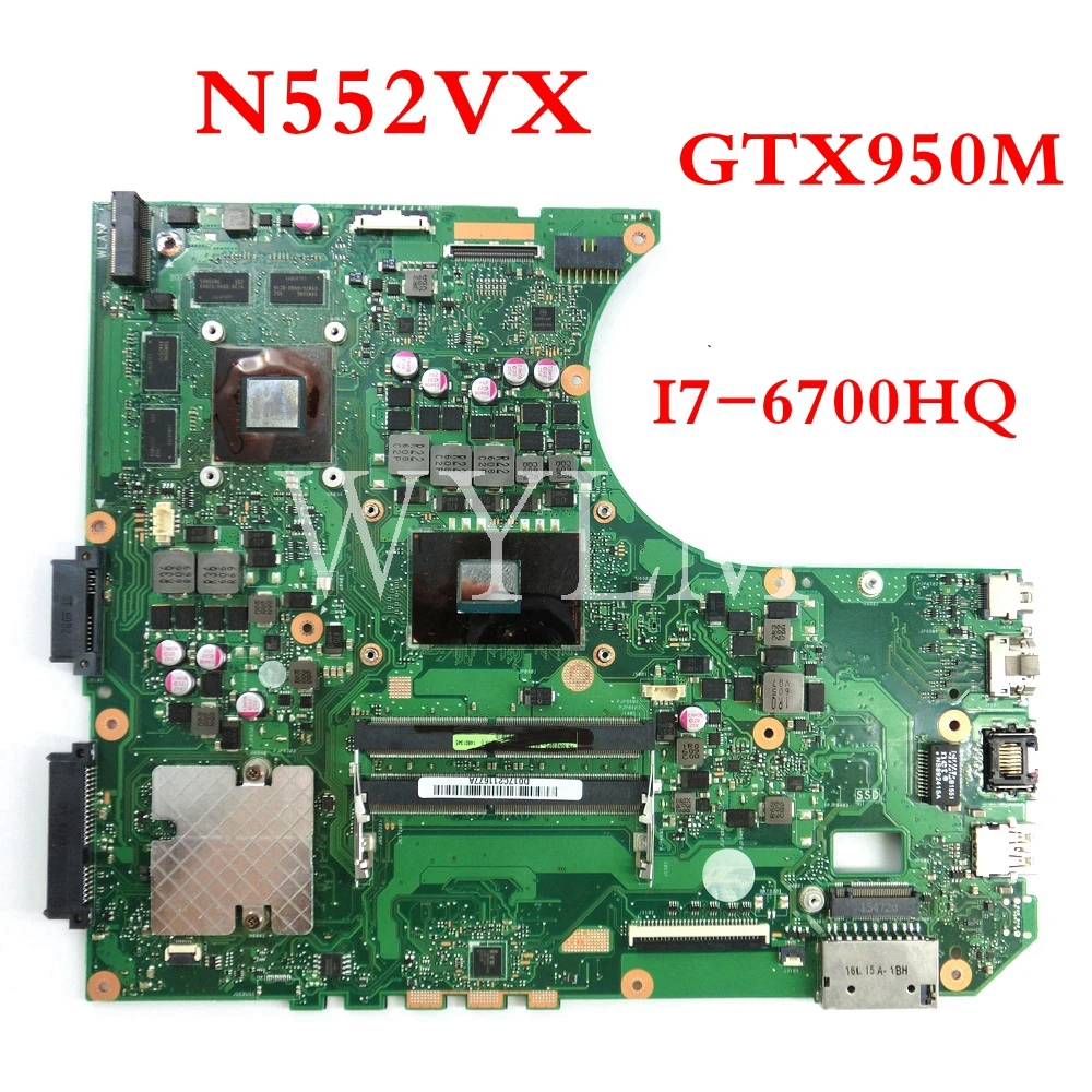  N552VX motherboard With I7-6700HQ CPU GTX950M mainboard For ASUS N552V N552VX N552VW laptop motherb