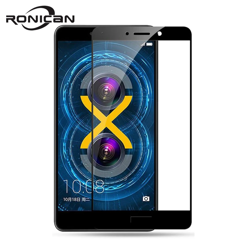 Закаленное стекло для Huawei Honor 6X защитное пленка с полным покрытием 6X|Защитные