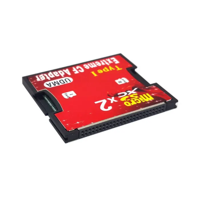 

10pcs/lot CY Dual Slot TF or Micro SD Micro SD to Type I Compact Flash Card CF Reader Adapter for Nikon Cannon Carema
