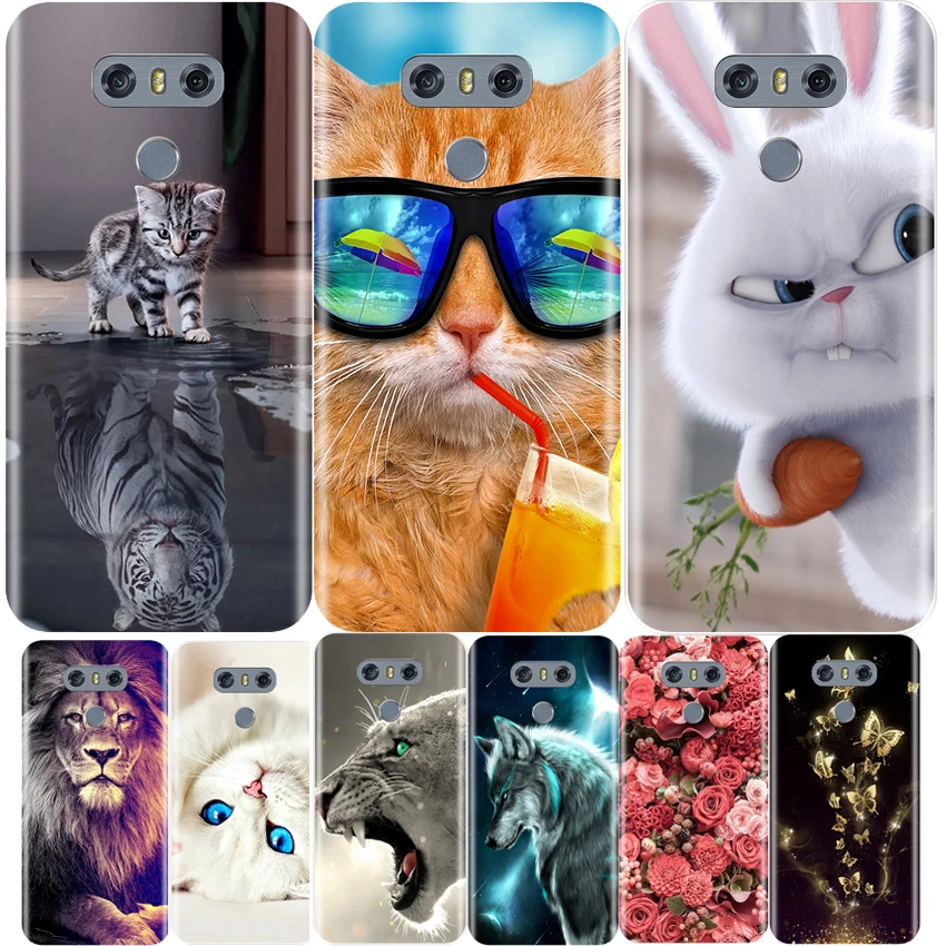 الهاتف حقيبة لجهاز LG G6 لينة سيليكون TPU لطيف القط رسمت الغطاء الخلفي ل LG G6 G600 H870 H871 H872 H873 حالة الهاتف حقيبة لجهاز LG G6 لينة سيليكون TPU لطيف القط رسمت الغطاء الخلفي ل LG G6 G600 H870 H871 H872 H873 حالة