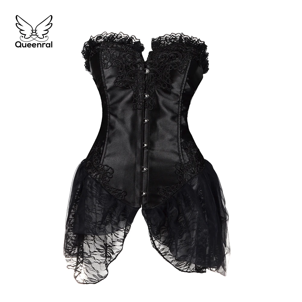 

corset gothic steampunk Women Bustiers sexy Waist Slimming Underbust corset Lace dress Chest Binder push up Costumes Solid color