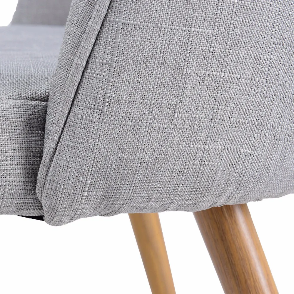 Goplus Set of 4 Fabric Cushion Seat Accent Arm Chair Modern Dining Chair Metal Leg Living Room Kitchen Furniture HW56676 Goplus Set of 4 Fabric Cushion Seat Accent Arm Chair Modern Dining Chair Metal Leg Living Room Kitchen Furniture HW56676