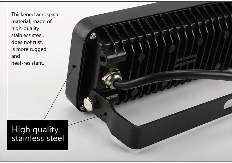 Водонепроницаемый Светодиодный прожектор 50 W 100 W 150 W 200 W IP65 220 V 230 V Открытый настенный садовый прожектор лампа