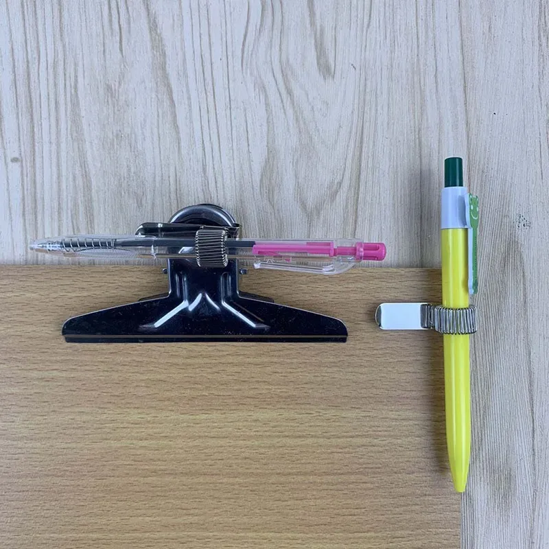 Металлическая пружина для ручек держатель с зажимом для кармана врач-медсестра форма подставка для ручек дневник Тетрадь отрывными листами металлическая ручка