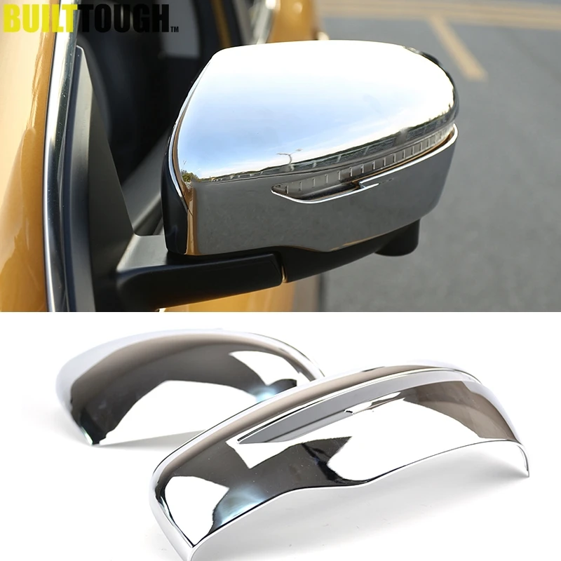 2pcs Glossy Chrome Side Mirror Cover Rearview Trim Fit For Honda CR-V 2007-2011