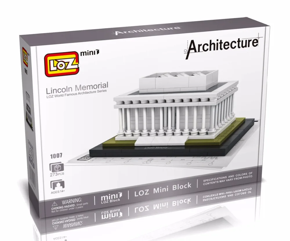 Новинка 2016 LoZ Алмазные Конструкторы Архитектура DIY здание игрушка Элизабет башня