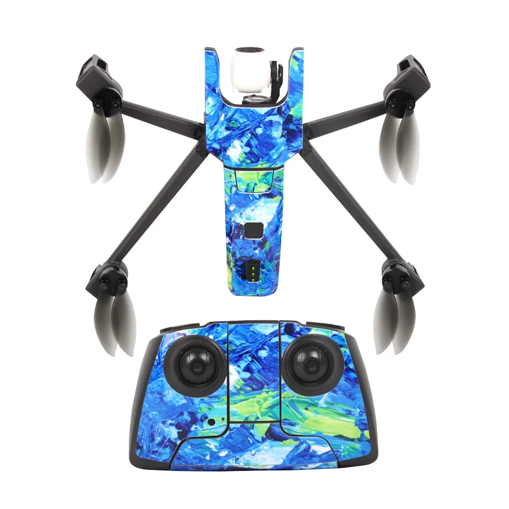 Drone Sticker Remote Control Cool PVC Protective Film Drone Body Sticker for Parrot Anafi S7JN