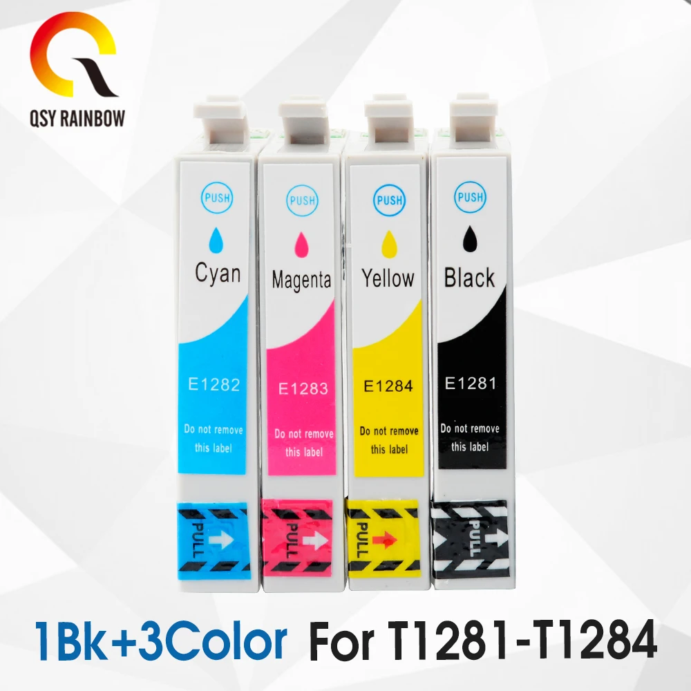 

CMYK SUPPLIES T1281 T1284 Ink Cartridges Full Ink for Epson Stylus SX125 SX130 SX230 SX235W SX420W SX430W SX425W SX435W Printer
