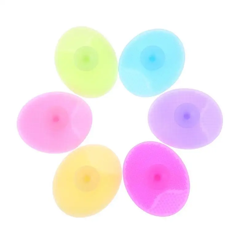 

6.5*5.5*2cm Portable Face Hair Washing Brush Silicone Cleaning Brush Powder Foundation Brush for Makeup Tools Dryand Hygienic