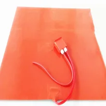 Кровать с подогревом для 3D-принтера 220 В 1000 Вт 800*800*1,5 мм, силиконовая Резина нагреватель ED330L цифровой термостат на проводе 1000 мм свинцовый провод