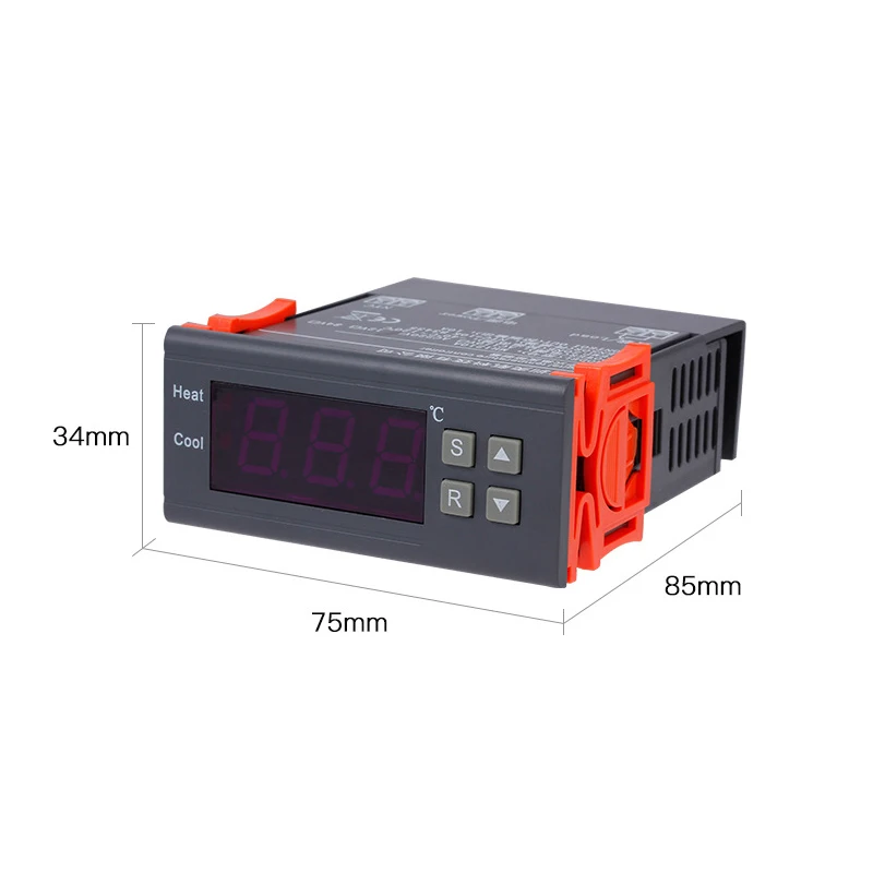 LED Digital Temperature Controller 12V 24V 110V 220V Thermoregulator thermostat for incubator Relay LED With Heater And Cooler