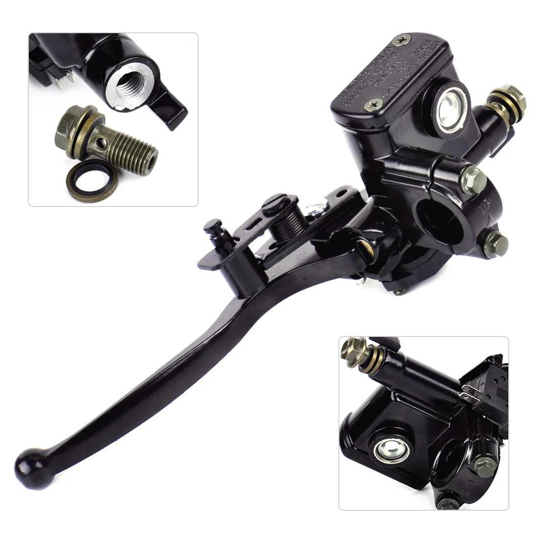 DWCX 2 Pin Black 7/8" (22mm) Handlebar Left Hydraulic Brake Master