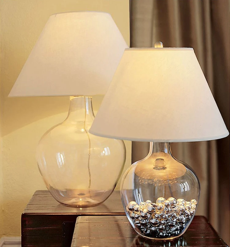 glass table lamps for bedroom