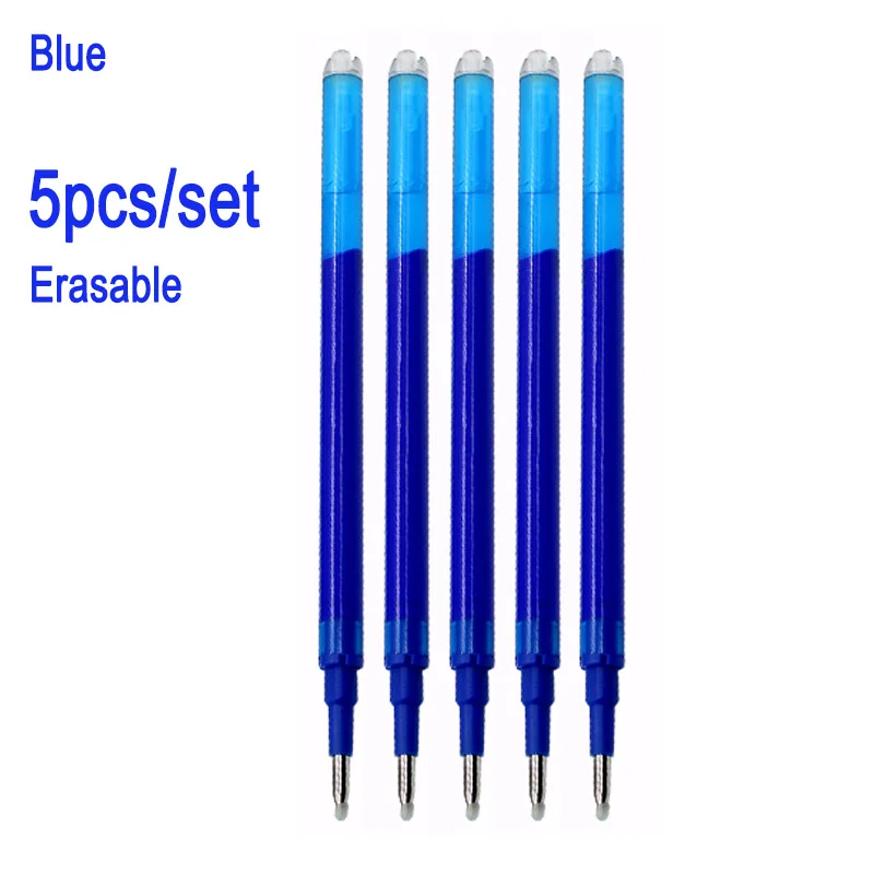 0.7mm 0.5mm Tip Retractable Erasable Gel Pen Refill Large Capacity 8 Color Ink Cartridge Rods Washable Handle Writing Stationery gel pens retractable gel pens erasable neutral pens erasable pen refills erasable gel pens erasable pens gel pen refills